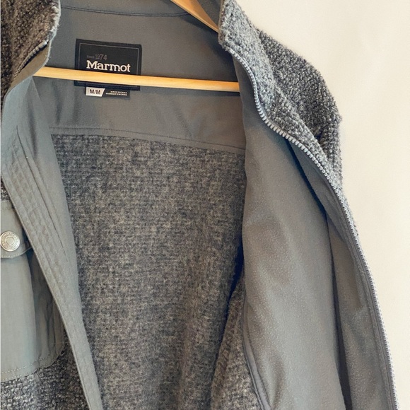 Marmot Men’s Medium Wool Knit Full Zip Jacket | Outdoor Techwear - Picture 3 of 12